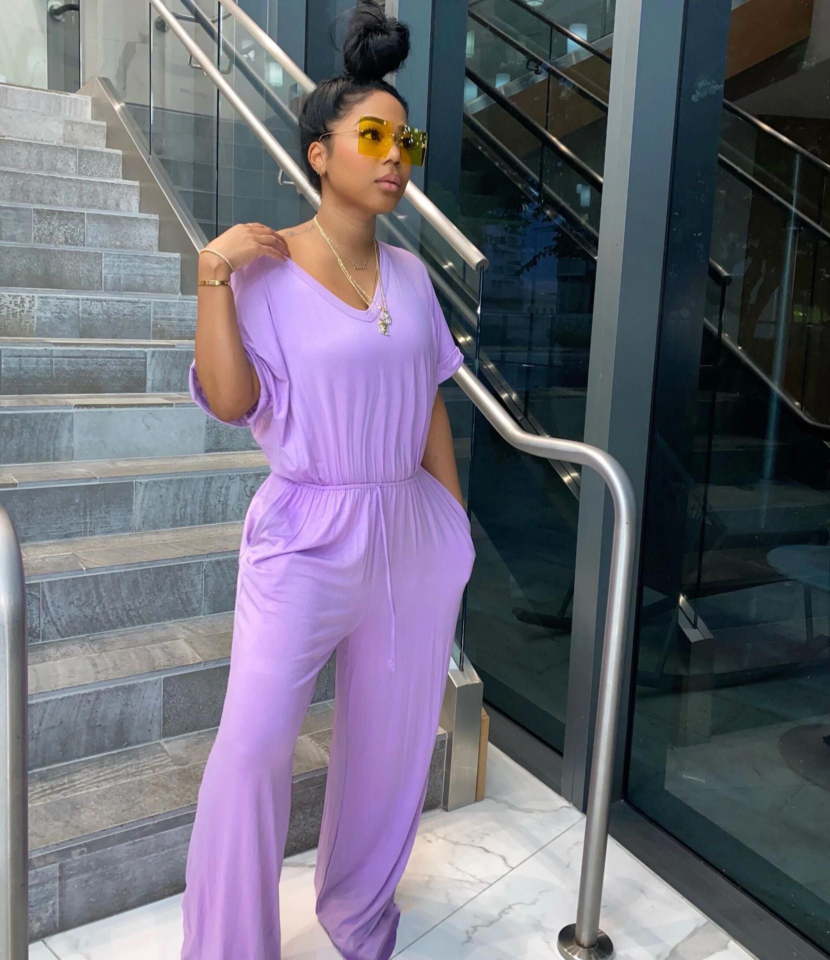 R&B | V-Ausschnitt Jumpsuit für Frauen Jane