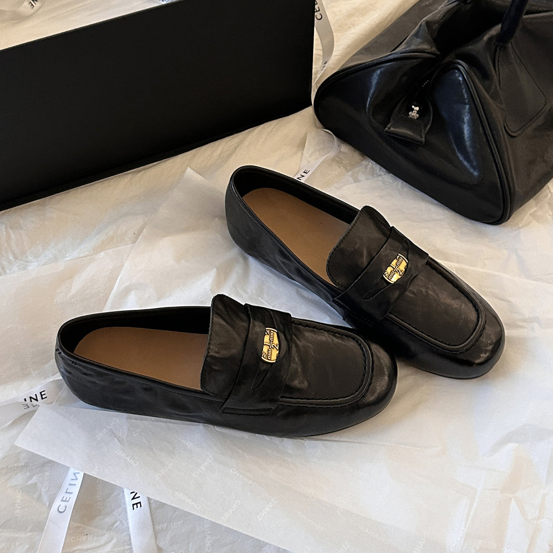 Damen Elegante Mokassins mit modischem Riemen und komfortabler Innensohle R&B