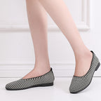 Damen Bequeme Ballerinas mit elastischer Sohle