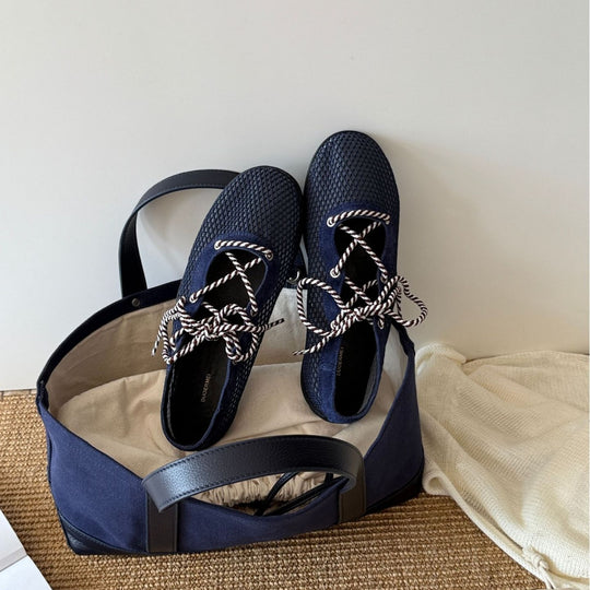 Damen Atmungsaktive Sport-Sneaker mit elastischen Schnürsenkeln und rutschfester Sohle R&B