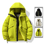 Damen Winter-Pufferjacke mit isolierendem Innenfutter und verstellbarem Kapuzensystem