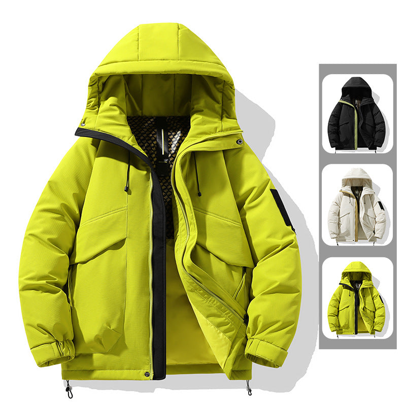 Damen Winter-Pufferjacke mit isolierendem Innenfutter und verstellbarem Kapuzensystem