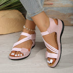 Damen Komfortable und elegante Sandalen mit verstellbarem Riemendesign R&B