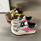 Damen Sportliche Schnürschuhe mit atmungsaktivem Mesh-Obermaterial und rutschfester Sohle R&B