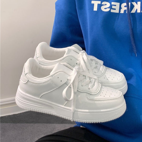 Damen modische Sneakers aus hochwertigem Kunstleder mit gepolsterter Sohle R&B