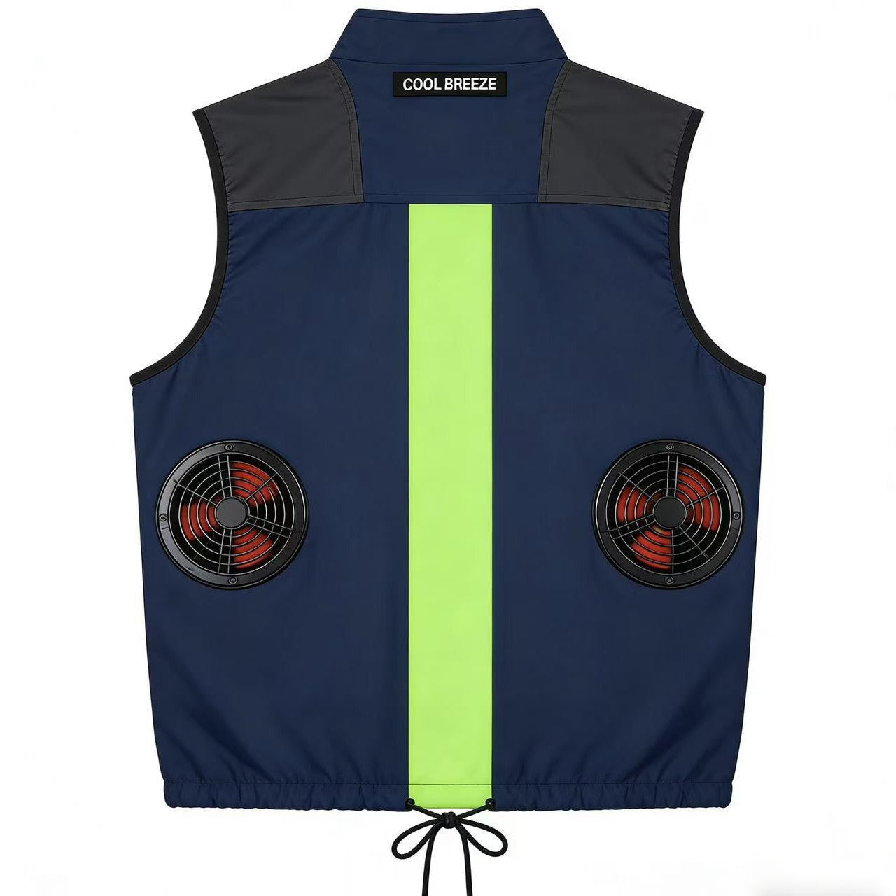 Unisex nan akkubetriR&Bene Kühlweste mit integrierten Ventilatoren und reflektierendem Sicherheitsstreifen R&B