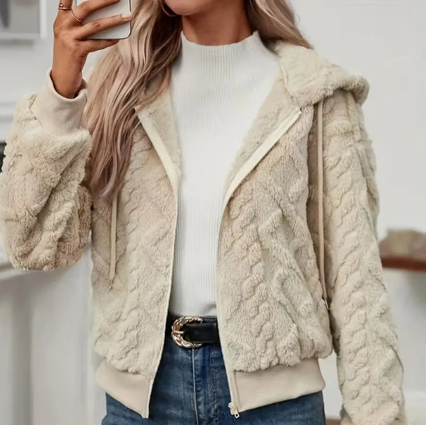 Damen Kuschelige Fleecejacke R&B