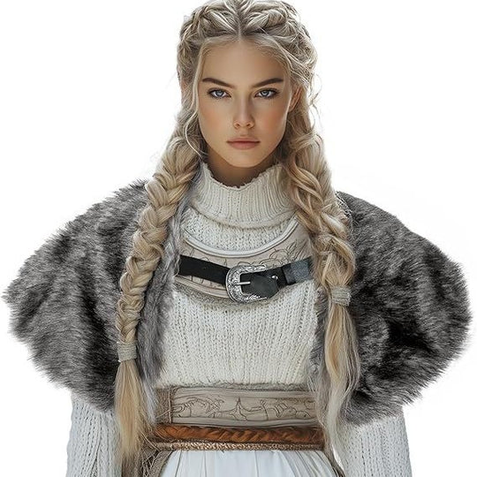 Damen hochwertige Winterjacke mit Pelzkragen R&B