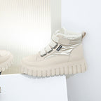 Damen modische High-Top Sneakers mit isolierendem Innenfutter und praktischen Klettverschlüssen R&B