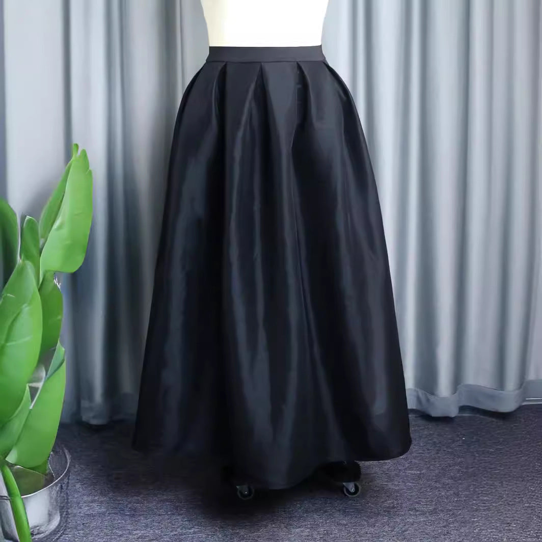 Damen Eleganter Maxirock mit Faltenwurf R&B