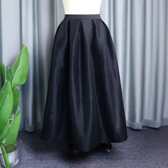 Damen Eleganter Maxirock mit Faltenwurf R&B