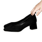 Damen Elegante Pumps mit verziertem Blockabsatz R&B