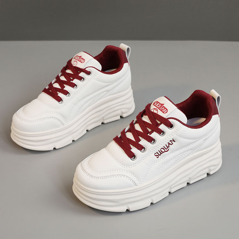 Damen modische Sneaker mit komfortabler Plattform-Sohle R&B