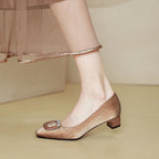 Damen Elegante Ballerinas mit modischem Schmuckdetail
