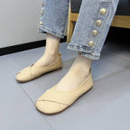Damen Ballerinas mit modischem Kreuz-Design und bequemem Fußbett R&B
