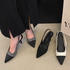 Damen Slingback Pumps mit elegantem Tweed-Design R&B