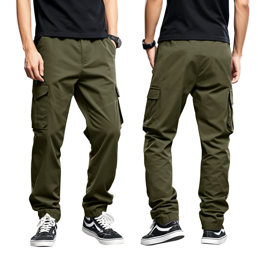 Herren nan Utility-Cargohose mit großen aufgesetzten Klappentaschen und schmal zulaufender Silhouette R&B