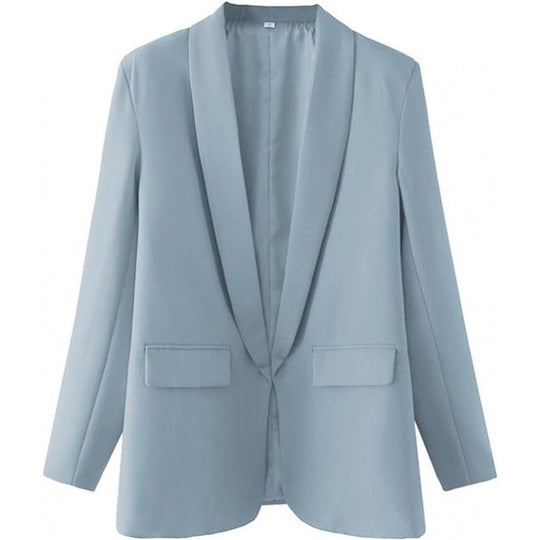 Damen Taillierter Offener Blazer R&B