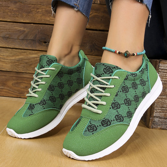 Damen Sneakers mit floralen Mustern und atmungsaktiver Oberfläche R&B