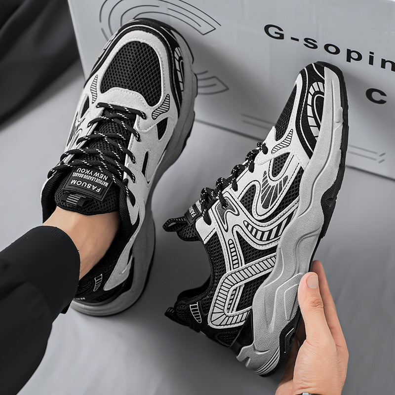 Damen Sportliche Mesh-Sneaker mit atmungsaktiver Struktur und gepolsterter Sohle R&B