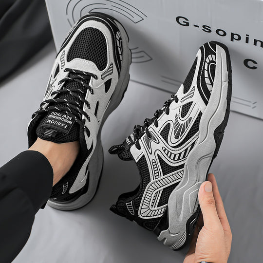 Damen Sportliche Mesh-Sneaker mit atmungsaktiver Struktur und gepolsterter Sohle R&B
