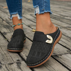 Damen Komfortable und atmungsaktive Mules mit modischem Lochdesign