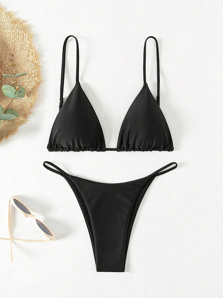 Damen Bikini-Set mit verspieltem Tie-Dye-Muster R&B