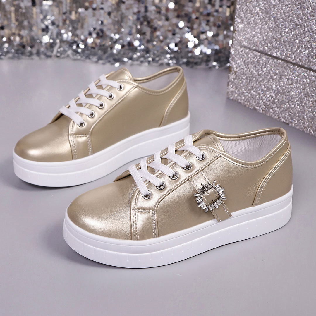 Damen modische Sneakers mit funkelndem Detail R&B