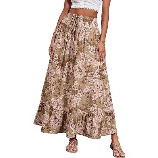 Damen Jumpsuit mit floralem Druck und elastischer Taillierung R&B