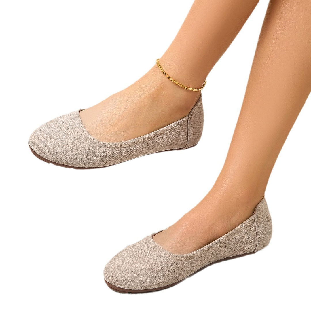 Damen Bequeme Slipper mit weichem Wildleder-Obermaterial und rutschfester Sohle R&B