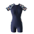 Damen Halblanger Schwimmanzug R&B
