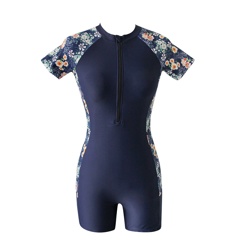 Damen Halblanger Schwimmanzug R&B