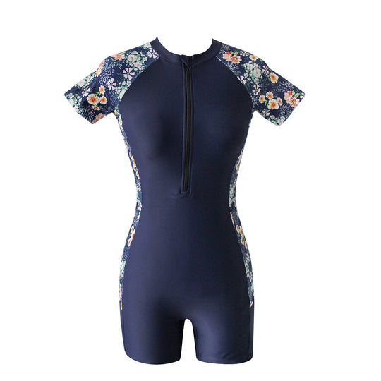 Damen Halblanger Schwimmanzug R&B