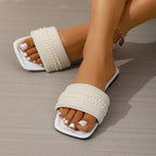 Damen Komfortable und elegante Slipper mit flachem Design R&B