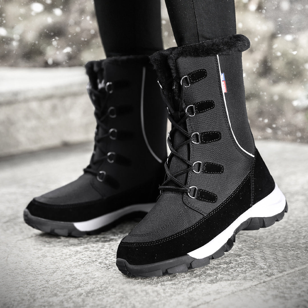 Damen Winterstiefel mit wärmeisolierendem Innenfutter und rutschfester Sohle R&B