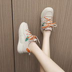 Damen modische Sneakers mit dämpfenden Eigenschaften und atmungsaktiver Obermaterialstruktur R&B