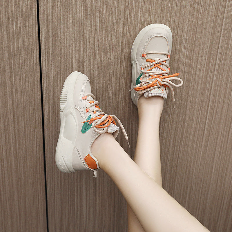Damen modische Sneakers mit dämpfenden Eigenschaften und atmungsaktiver Obermaterialstruktur R&B