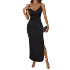Damen Maxikleid mit schickem Wickel-Design und elegantem Schlitz R&B