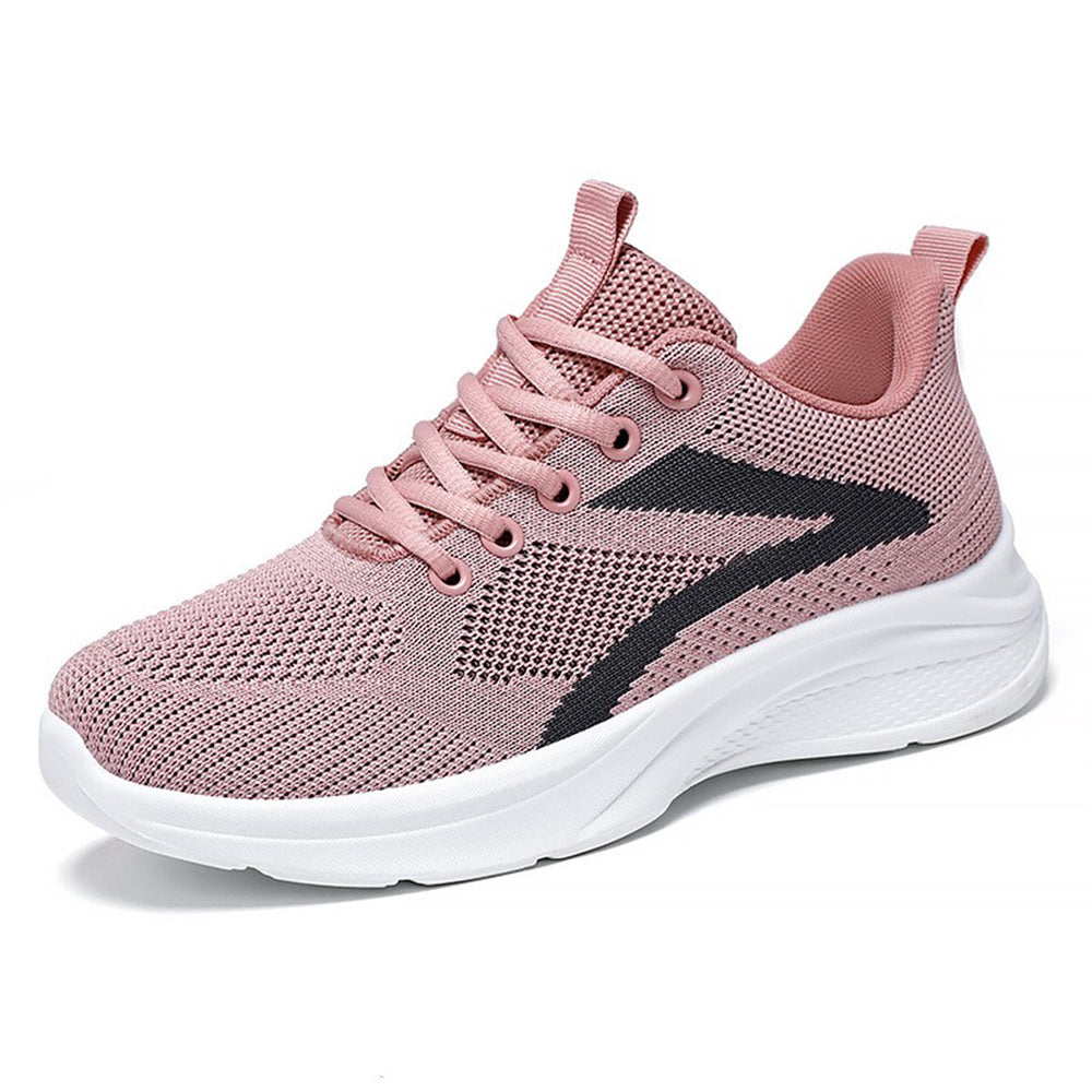 Damen Sportliche Sneakers mit atmungsaktivem Mesh-Obermaterial und elastischer Sohle R&B