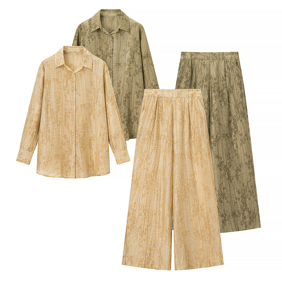 Damen lässiges Set mit floralem Muster und lockerer Passform R&B