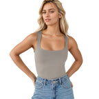 Damen Sportlicher Body mit Kreuzrücken