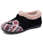 Damen Kuschelige Hausschuhe mit floralem Design R&B
