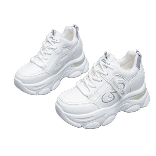 Damen Sportliche Chunky Sneakers mit atmungsaktiven Mesh-Einsätzen und robustem Design R&B