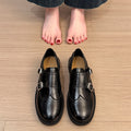 Damen verspielte Schnürschuhe mit doppeltem Riemen und ausgefallenem Design R&B