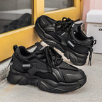 Damen Sportliche Chunky Sneakers mit atmungsaktiver Oberflächenstruktur R&B