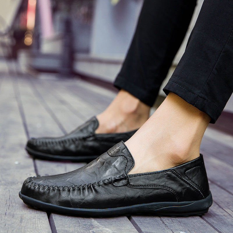 Damen Elegante Mokassins aus hochwertigem Leder mit handgenähten Details R&B