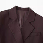 Damen elegante Blazerjacke im klassischen Schnitt R&B