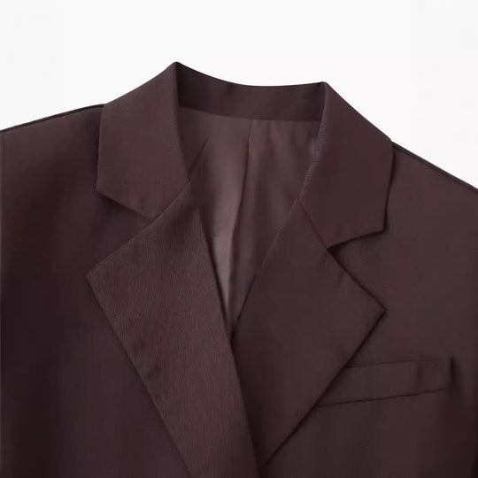 Damen elegante Blazerjacke im klassischen Schnitt R&B