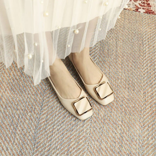 Damen Ballerinas mit elegantem Schnallenakzent R&B