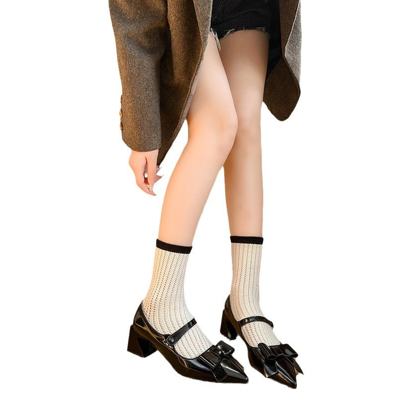 Damen stilvolle Lackleder High Heels mit Schleife R&B